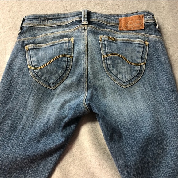 Lee 101+ Crop Distressed Ankle Denim Jeans - Picture 3 of 10